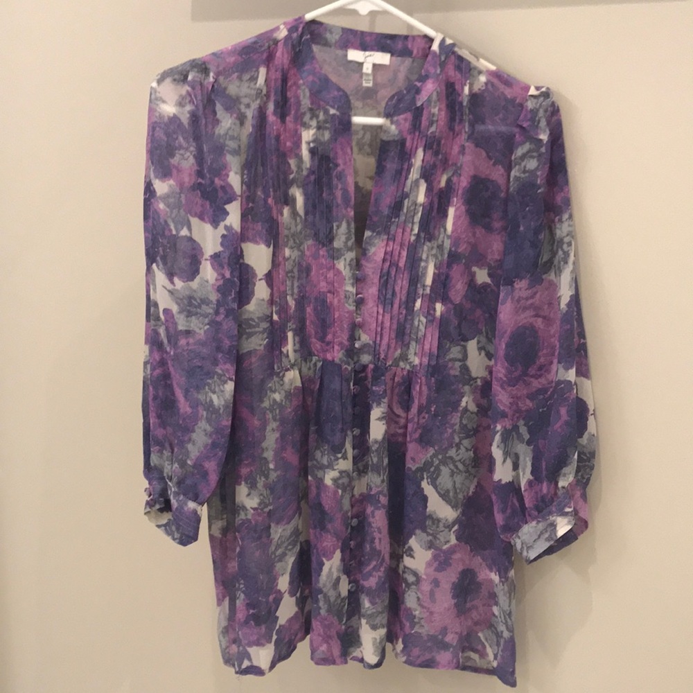 Joie floral  silk blouse
